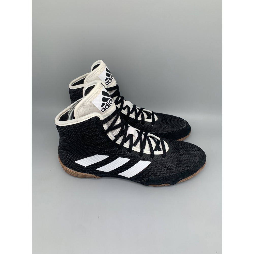 Adidas HVC 2 Wrestling Shoes Black White Gum FZ5388‎ Men's Sz 7.5